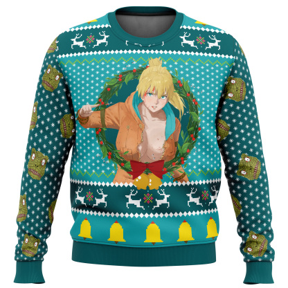 nikaido dorohedoro ugly christmas sweater 1 Nikaido Dorohedoro Ugly Christmas Sweater - Image 1