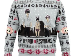 Nine X Lisa X Twelve Terror In Resonance Ugly Christmas Sweater - Image 1