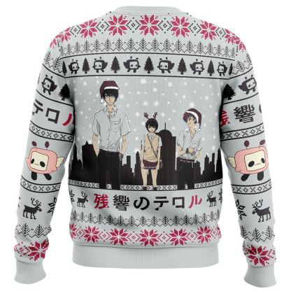 nine x lisa x twelve terror in resonance ugly christmas sweater 2 Nine X Lisa X Twelve Terror In Resonance Ugly Christmas Sweater - Image 2