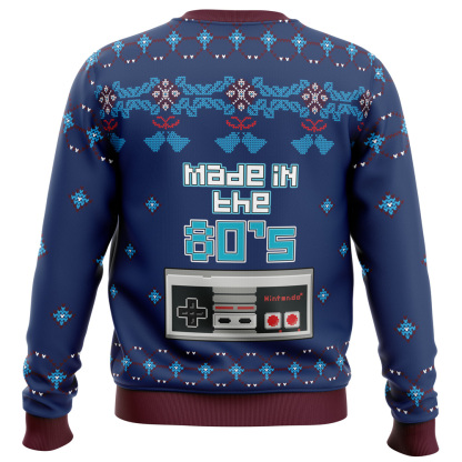 nintendo made in the 80s ugly christmas sweater 2 Nintendo Made In The 80S Ugly Christmas Sweater - Image 2