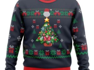 Nintendo Tree Ugly Christmas Sweater Holiday Gift - Image 1