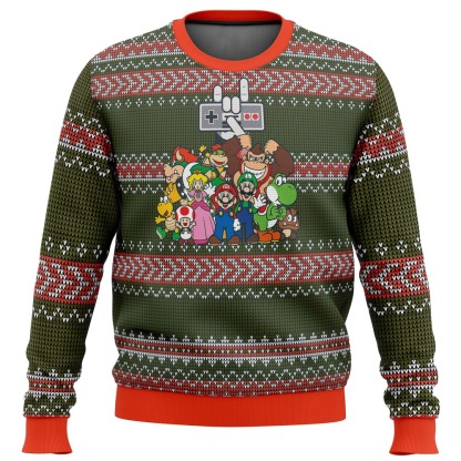 nintendo ugly christmas sweater 1 Nintendo Ugly Christmas Sweater - Image 1