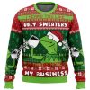 None Of My Business Kermit The Frog Ugly Christmas Sweater - Image 1