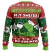 None Of My Business Kermit The Frog Ugly Christmas Sweater - Image 2