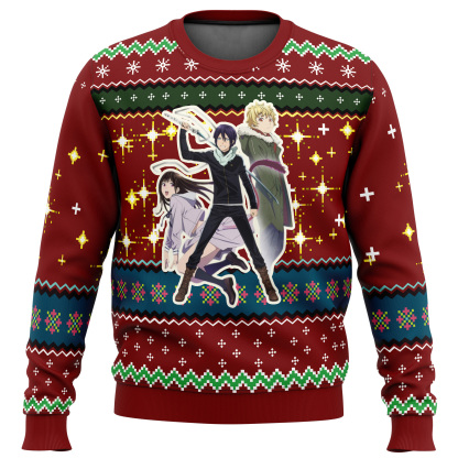 noragami ugly christmas sweater 1 Noragami Ugly Christmas Sweater - Image 1