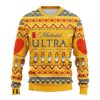 Novelty Michelob Ultra Ugly Christmas Sweater - Image 1