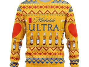 Novelty Michelob Ultra Ugly Christmas Sweater - Image 1