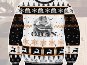 Oban Whiskey Ugly Christmas Sweater - Image 1