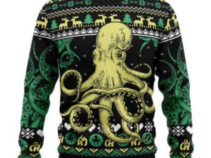 Octopus Cool Ugly Christmas Sweater - Image 1