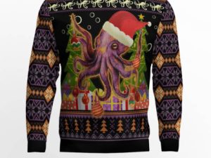 Octopus Ornament Ugly Christmas Sweater - Image 1