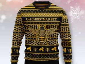 Oh Christmas Bee Ugly Christmas Sweater Holiday Gift - Image 1