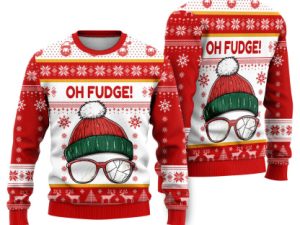Oh Fudge Funny Ugly Christmas Sweater - Image 1