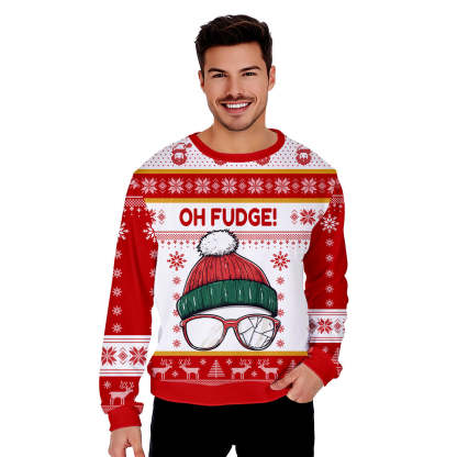 oh fudge funny ugly christmas sweater 2 Oh Fudge Funny Ugly Christmas Sweater - Image 2