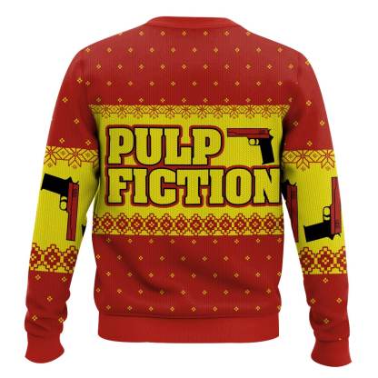 oh im sorry did i break your concentration pulp fiction ugly christmas sweater 2 Oh Im Sorry Did I Break Your Concentration Pulp Fiction Ugly Christmas Sweater - Image 2