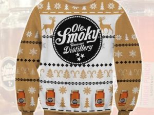 Ole Smoky Moonshine Ugly Christmas Sweater - Image 1