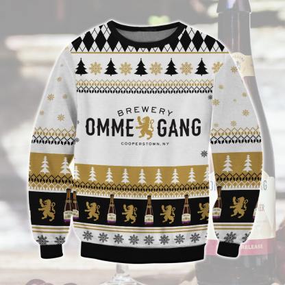 ommegang brewery ugly christmas sweater 1 Ommegang Brewery Ugly Christmas Sweater - Image 1