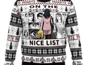 On The Nice List Parasyte Ugly Christmas Sweater - Image 1