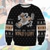 One Piece Dead Or Alive Monkey D Luffy Ugly Christmas Sweater - Image 1