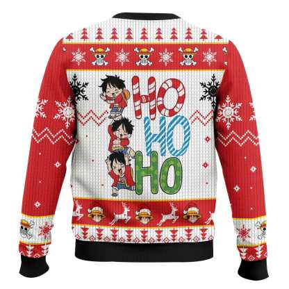 one piece ugly christmas sweater holiday gift 2 One Piece Ugly Christmas Sweater Holiday Gift - Image 2