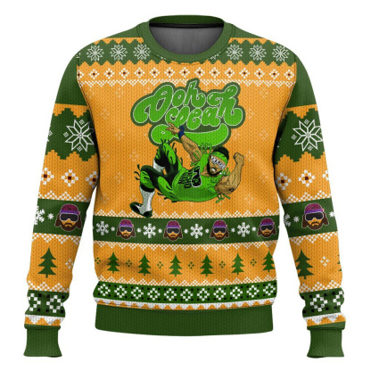oooh yeah macho man ugly christmas sweater 1 Oooh Yeah Macho Man Ugly Christmas Sweater - Image 1