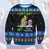 Pabst Blue Ribbon Grinch Need Ugly Christmas Sweater - Image 1