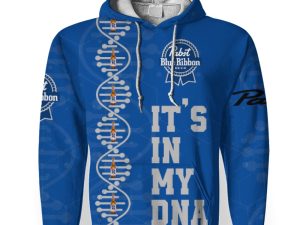 Pabst Blue Ribbon It's In My DNA-3D Unisex Hoodie - Image 1