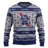Pabst Blue Ribbon Snowing Ugly Christmas Sweater - Image 2