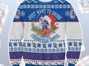 Pasbt Blue Ribbon Ugly Christmas Sweater - Image 1