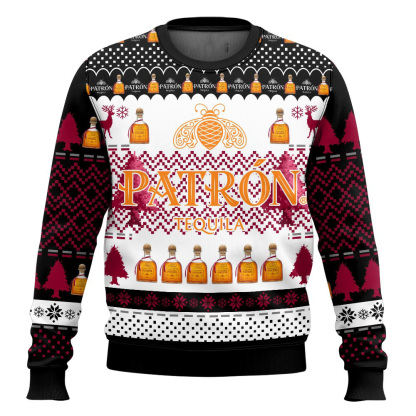 patron ugly christmas sweater holiday gift 1 Patron Ugly Christmas Sweater Holiday Gift - Image 1