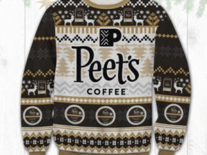 Peets Coffee Ugly Christmas Sweater Holiday Gift - Image 1