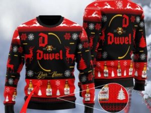Personalized Belgian Strong Ale Ugly Christmas Sweater - Image 1