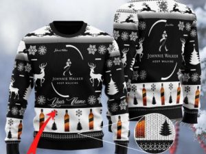 Personalized Blended Scotch Whisky Black Ugly Christmas Sweater - Image 1