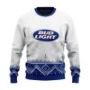 Personalized Bud Light Winter Reindeer Ugly Christmas Sweater - Image 2
