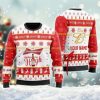 Personalized Budweiser Makes Me High Ugly Christmas Sweater - Image 1