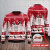 Personalized Budweiser Ugly Christmas Sweater - Image 1