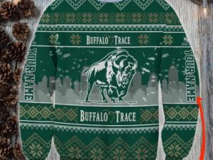 Personalized Buffalo Trace Ugly Christmas Sweater - Image 1