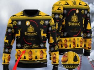 Personalized Bundaberg Black Ugly Christmas Sweater - Image 1