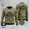 Personalized Camo Busch Light Ugly Christmas Sweater - Image 1
