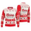 Personalized Coors Light Christmas Star Ugly Christmas Sweater - Image 1