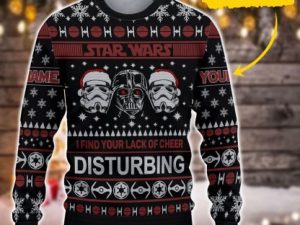 Personalized Cosmic Battles Ugly Christmas Sweater - Image 1