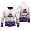 Personalized Crown Royal Winter Reindeer Ugly Christmas Sweater - Image 1