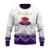 Personalized Crown Royal Winter Reindeer Ugly Christmas Sweater - Image 2