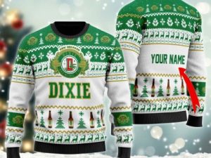 Personalized Dixie Ugly Christmas Sweater - Image 1