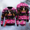 Personalized Dunkin Donuts Black Ugly Christmas Sweater - Image 1