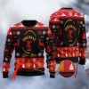 Personalized Fireball Black Ugly Christmas Sweater - Image 1