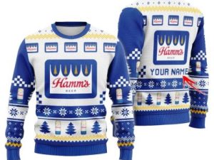 Personalized Hamms Christmas Star Ugly Christmas Sweater - Image 1