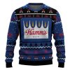 Personalized Hamms Pine Tree Snowing Ugly Christmas Sweater - Image 2