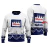 Personalized Hamms Winter Reindeer Ugly Christmas Sweater - Image 1