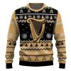 Personalized Iconic Irish Stout Pine Tree Snowing Ugly Christmas Sweater - Image 2