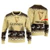 Personalized Iconic Irish Stout Reindeer Ugly Christmas Sweater - Image 1
